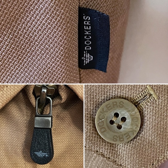 DOCKERS stain defender light fall jacket in camel, Sz L - Picture 12 of 15